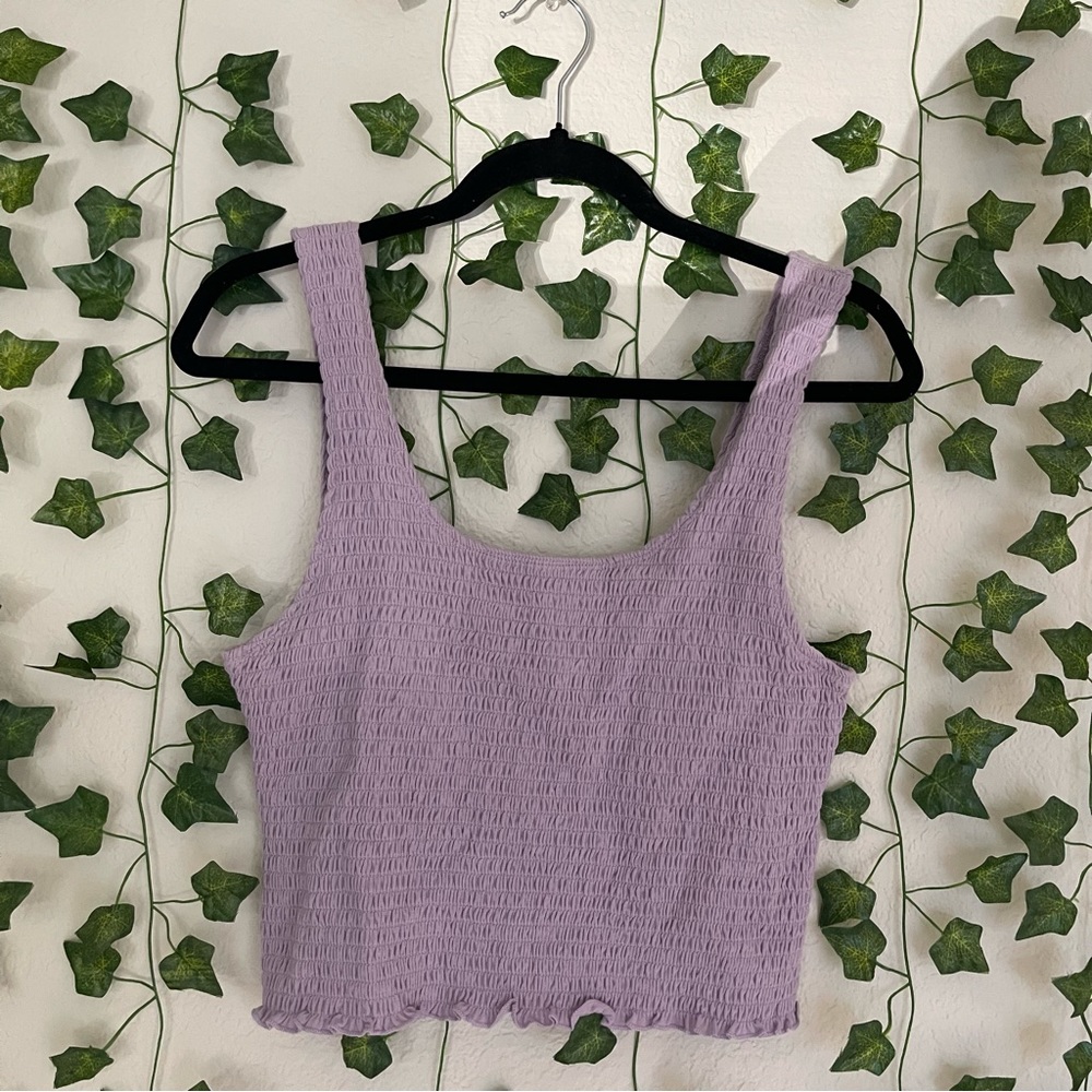 Purple Cropped Top